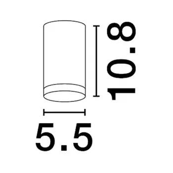 Minimalistyczna lampa sufitowa ZENFARO LE45673 do pokoju biała