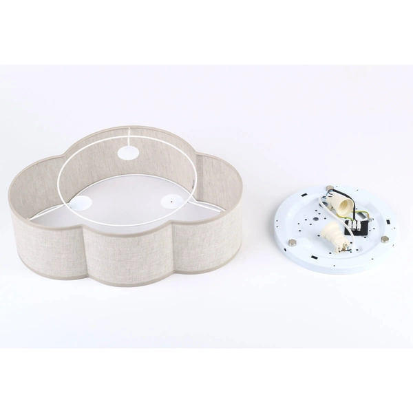 Nasufitowa lampa Cloud 10006 chmura do sypialni metalowa biała beżowa