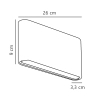 Ogrodowy kinkiet elewacyjny Kinver 2118181003 LED 10W 3000K IP54 czarny