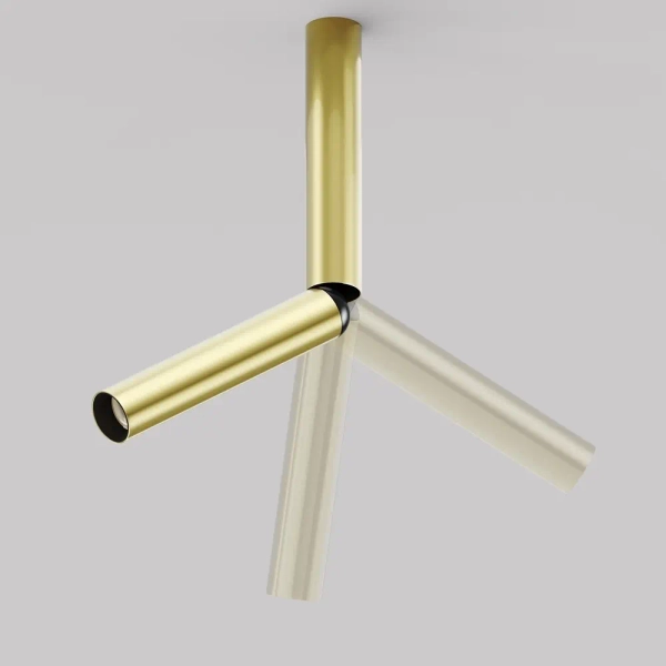 Obrotowa lampa sufitowa Focus T C142CL-6W3K-BS LED 6W 3000K mosiądz