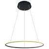 LAMPA wisząca SLIM/000054/3000/B MDECO okrągła OPRAWA metalowy ZWIS LED 56W 3000K ring czarny