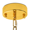 Wisząca lampa glamour Impero MSE010100390 Moosee LED 15W 3000K kryształowa złota