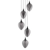Nowoczesna sufitowa lampa VAZENDO LE45117 LED 30W 3000K czarny szary