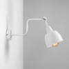 Loftowa lampa ścienna 991C2 Aldex regulowany kinkiet industrialny biały