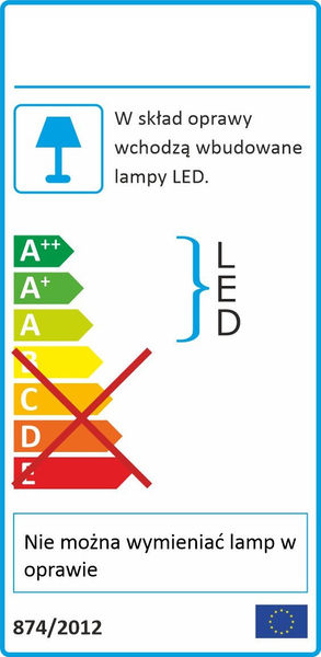 Ledowa lampa wisząca ROTTO Orlicki szara 50W 4000K