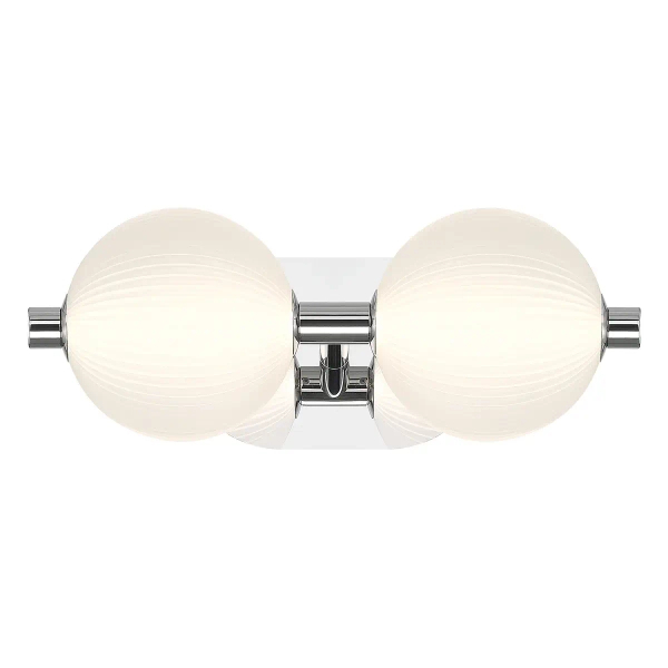 Szklana lampa ścienna Palmas QN-PALMAS-2W-PN LED 18W 3000K IP44 biała