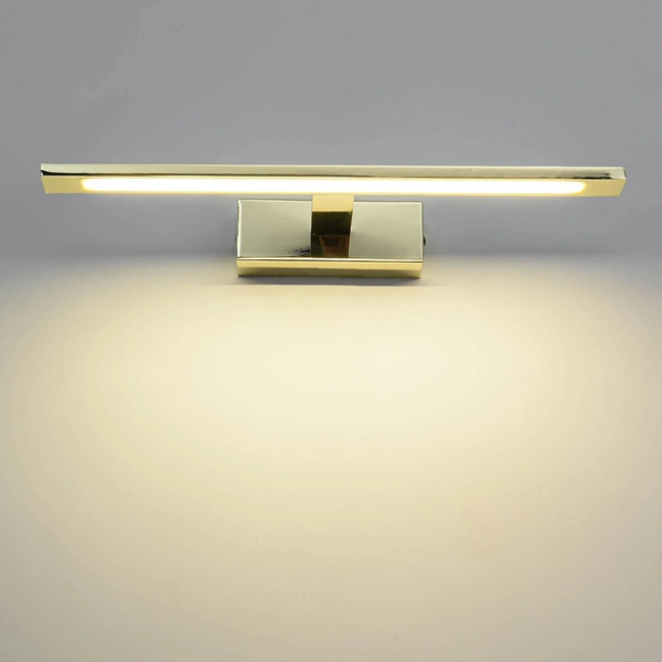 Kinkiet LAMPA galeryjka ISLA GS-LWB-12W GOLD Light Prestige OPRAWA ścienna LED 12W 4000K do łazienki nad lustro IP44 złota
