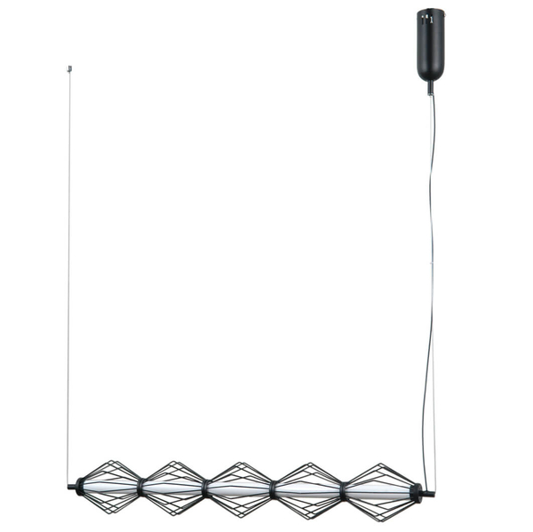 Metalowa lampa wisząca Sevil PND-34403-5-BK LED 125W 3000K czarny