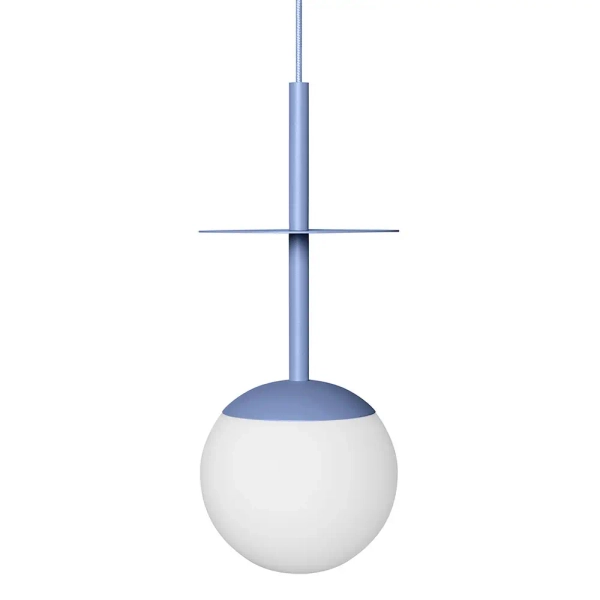 Wiszący metalowa lampa do kuchni PLAAT A PLA199P0 kula niebieski