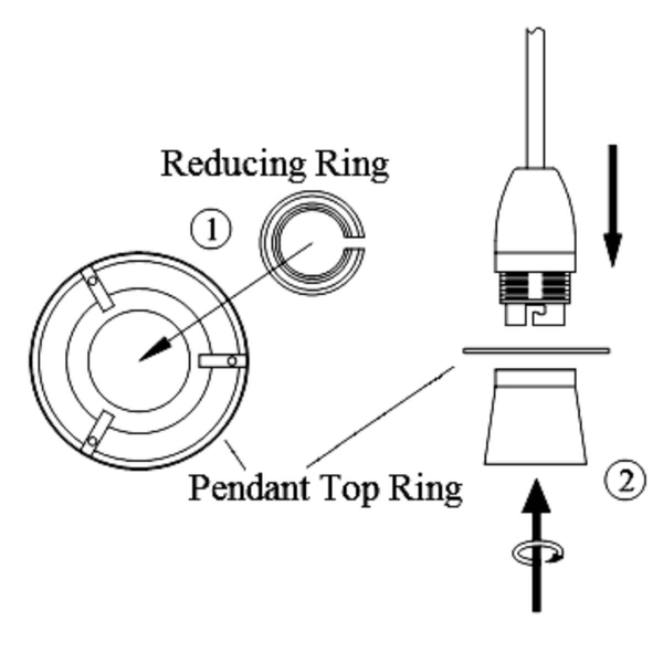 Klosz tkaninowy do lampy Hilda HIL1639 Dar Lighting okrągły szary