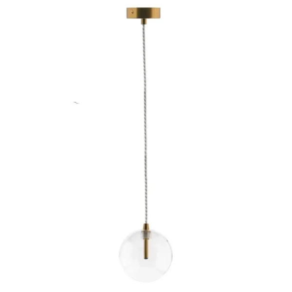 Wisząca kula lampa GLOBO GLOBO-HD80305-G4 szklana złota