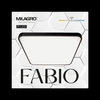 Czarny plafon kuchenny Fabio LED 23W 4000K lampa kwadratowa
