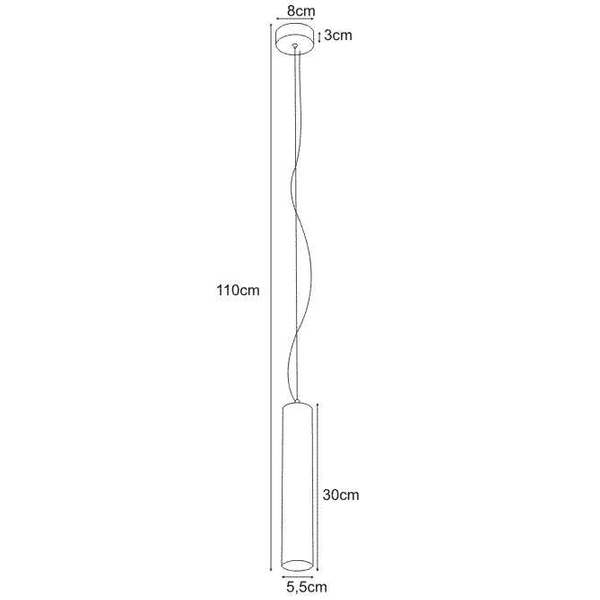 LAMPA okrągła Mile K-4407 Kaja wisząca OPRAWA metalowy ZWIS sopel czarny