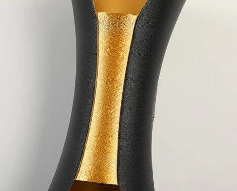 Elewacyjna lampa ogrodowa AGI KMG2X5WW LED 10W 3000K IP65 czarna