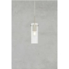 Szklana lampa zwisowa Tibia 109013 tubka żebrowana nikiel
