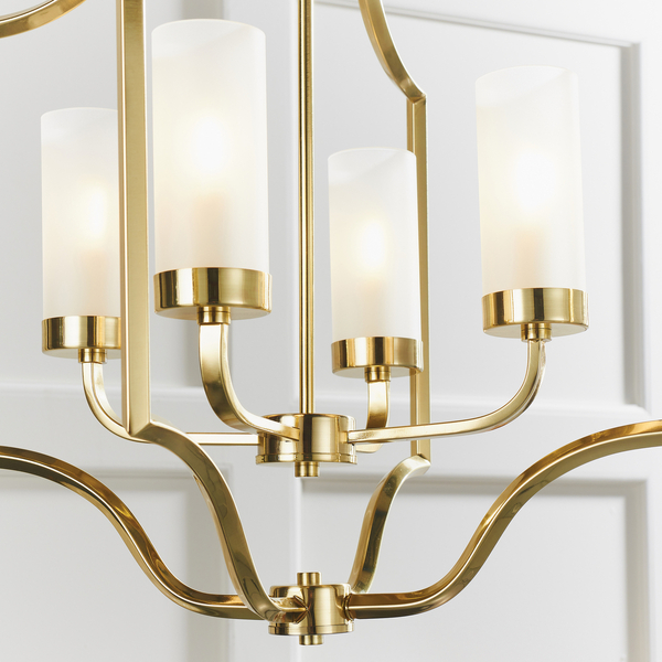 Lampa wisząca Edrea 81914 Endon metalowa glamour mosiądz