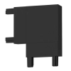 Łącznik do szyn magnetycznych typu L Slim Magnetic ML2217 czarny
