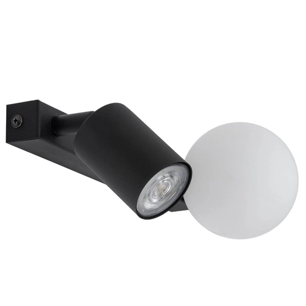 Naścienna lampa regulowana Vox 10148 bubble tubka czarna biała