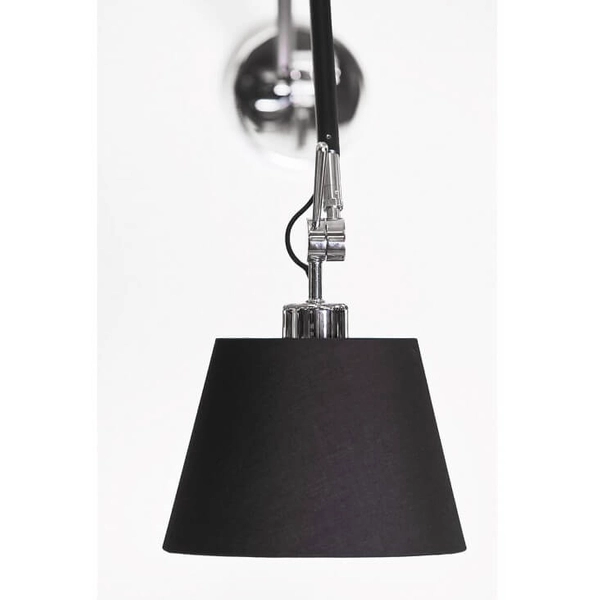 Czarna lampa ścienna Zyta AZ1844+AZ2600 Azzardo z regulacją do przedpokoju