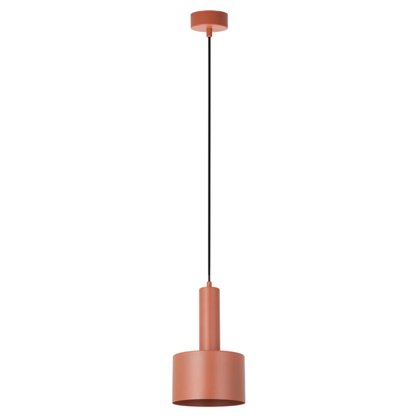 Wisząca lampa Vitrum 41118 do gabinetu krążek metalowa ceglana