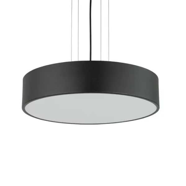 Lampa wisząca do jadalni Kengo 5232 okrągła tuba czarna