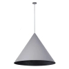 Trójkątna wisząca lampa VESUVIO 41054 nad stół szara czarna