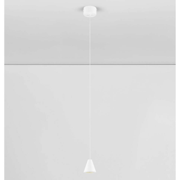 Stożkowa lampa wisząca ACHOCALLA LE44760 LED 5W 3000K biała