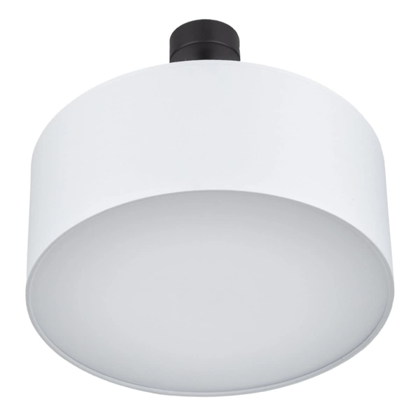 Sypialniana lampa sufitowa Rondo 4243 TK Lighting okrągła z tkaniny biała