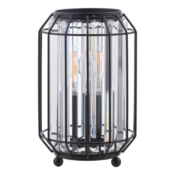 Loftowa lampa stołowa Naeva NAE4222 kryształowa czarna