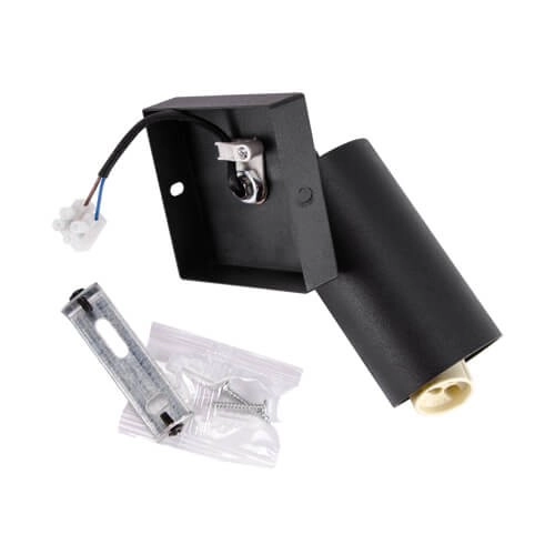 Kinkiet LAMPA ścienna MANAM 03763 Ideus regulowana OPRAWA metalowa tuba reflektorek okrągły czarny