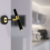 Ścienna lampa loft MONZA MLP6332 metalowa tuba kinkiet regulowany czarny