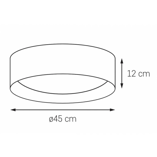 Lampa sufitowa do jadalni VERO 30686302 Kaspa okrągła metalowa czarna biała