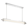 Lampa wisząca Espada QN-ESPADA-LP-PC LED 38W 3000K tuba szklana srebrny
