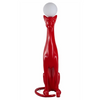 Lampa podłogowa PUMA czerwona biała AZ6785 1xE27 z regulacją