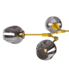 Regulowany zwis Modern orchid ST-1232-6 GOLD Step molekuły złota szara