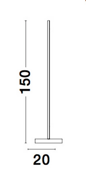 Ledowa lampa podłogowa Cerro do salonu LED 18W czarna