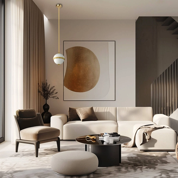 Lampa wisząca Pralines P01206WH Cosmolight do jadalni ball biała