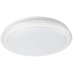 Plafon LAMPA sufitowa LEONIE 1510 Rabalux okrągła OPRAWA z efektem gwiazd LED 24W 3000-6500K z pilotem biała