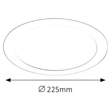 Wpust LAMPA sufitowa LOIS 5575 Rabalux okrągła OPRAWA podtynkowa LED 18W 3000K satynowy chrom