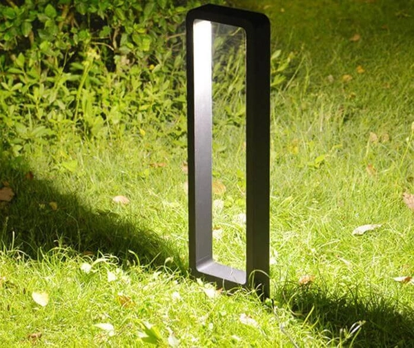 Ogrodowa lampa stojąca BRIDGE-GLB600WW prostokątna LED 7W 3000K IP65 czarna