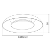 Nowoczesna lampa sufitowa Piattino ML1811 LED 30W 3000-6000K czarny