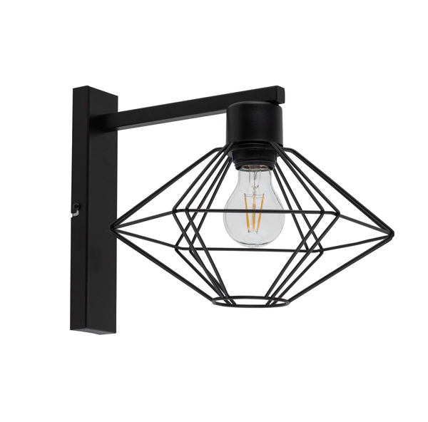 Czarna lampa ścienna Vario metalowa industrial do salonu