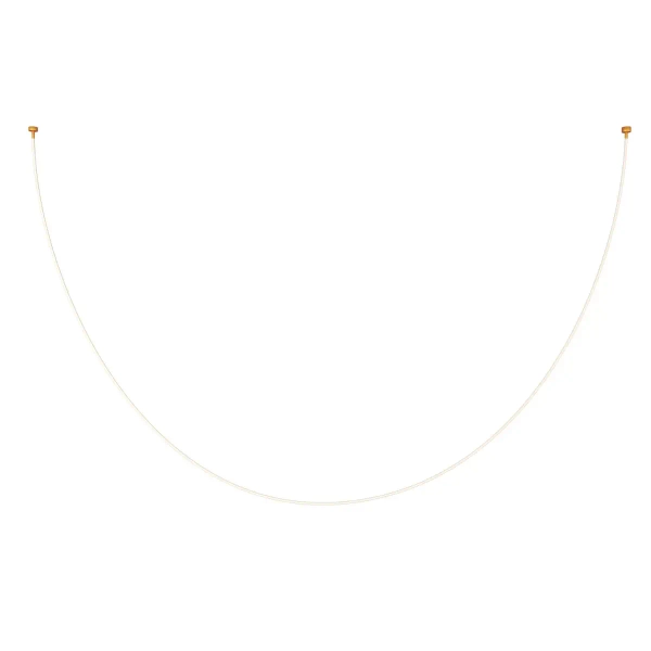 Lampa wisząca wąż led SNAKE MD1021-5 gold biała złota metal PVC LED 72W 3000K 5M do sypialni