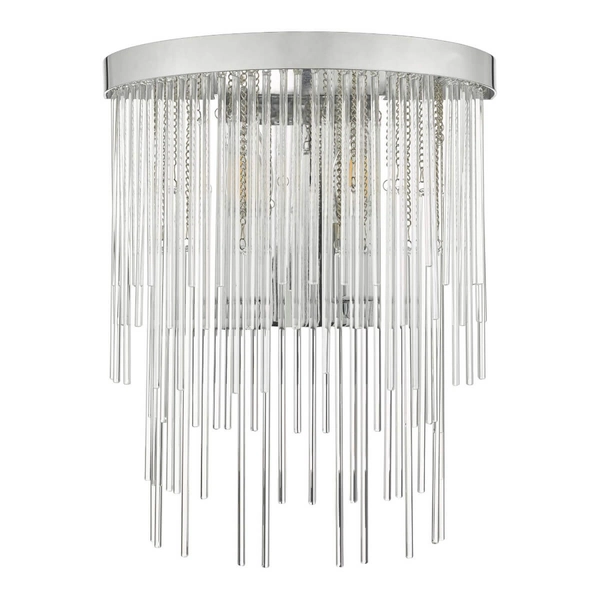 Lampa ścienna Isla ISL0950 Dar Lighting metal szkło srebrna przezroczysta