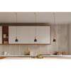 Wisząca lampa loftowa SL.0963 do jadalni czarna drewniana