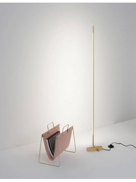 Stojąca lampa podłogowa Bell do salonu LED 17W złota