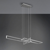 Lampa wisząca ściemnialna ZENITRA DL307320310 LED 34W 3000K srebrna