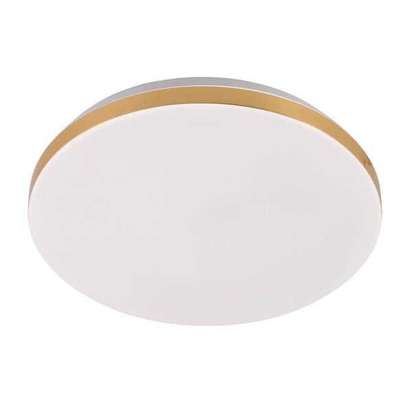 Plafon LED Babilon LP-335/1C S 4GD Light Prestige 18W 4000K do salonu biały złoty