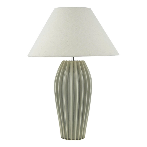 Ceramiczna lampa stołowa Rosario ROS4239-CLE1633 Dar Lighting tkanina szary