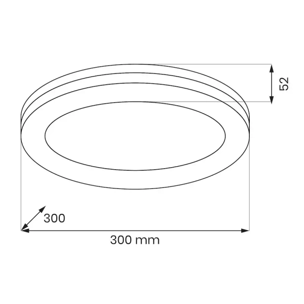 Lampa sufitowa zewnętrzna Marlon EKP2304 LED 36W 4000K IP54 biały